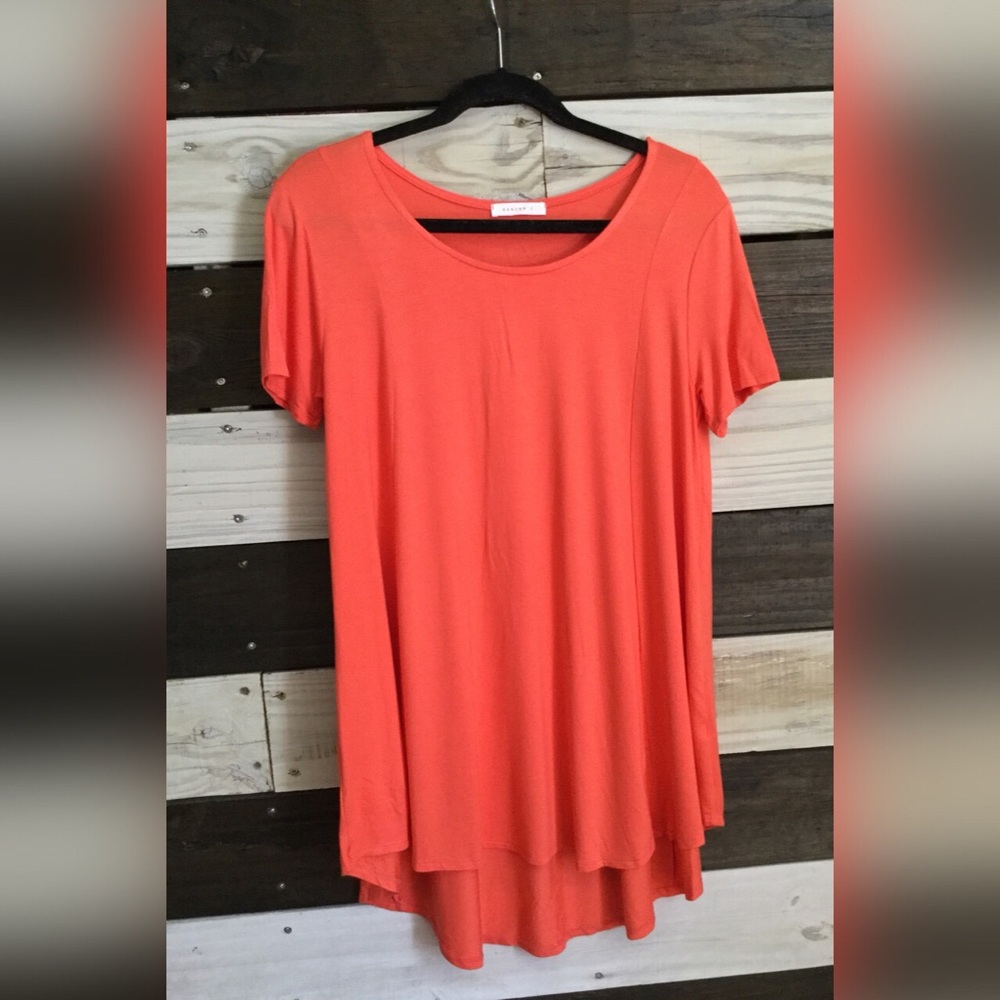 Bright Coral Oversized Dress